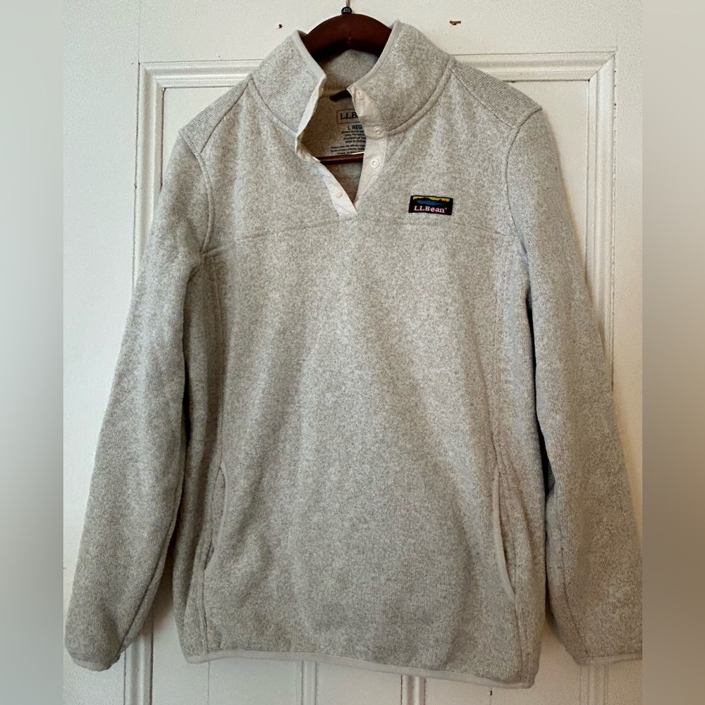 LL Bean Sweater Fleece half-zip pullover